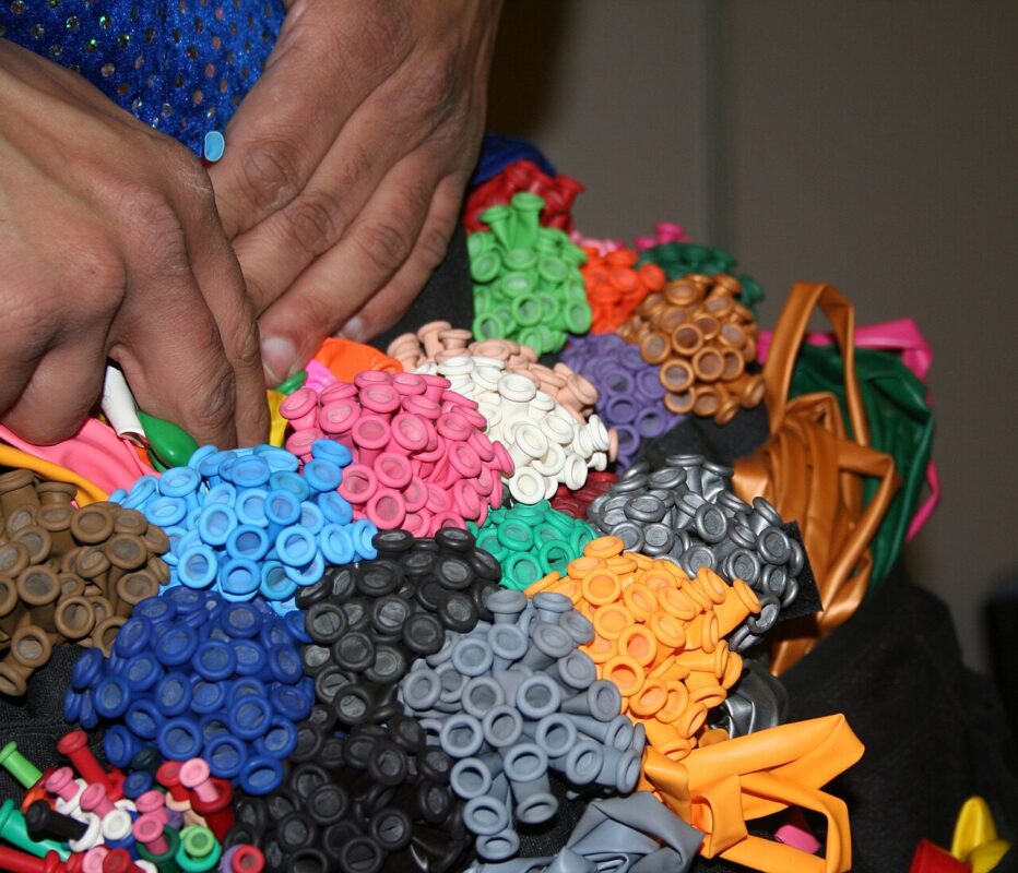 Balões coloridos para festa infantil