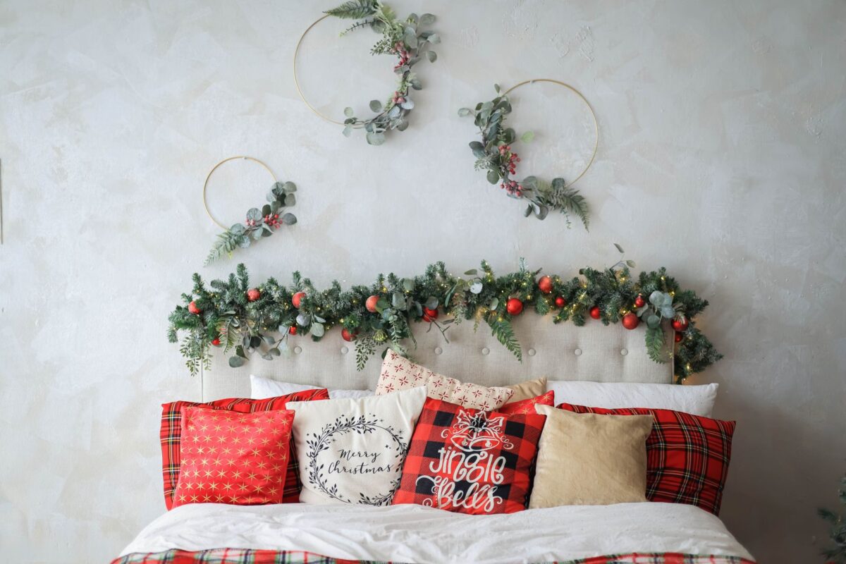 Ideias de decoração de Natal para sala de estar