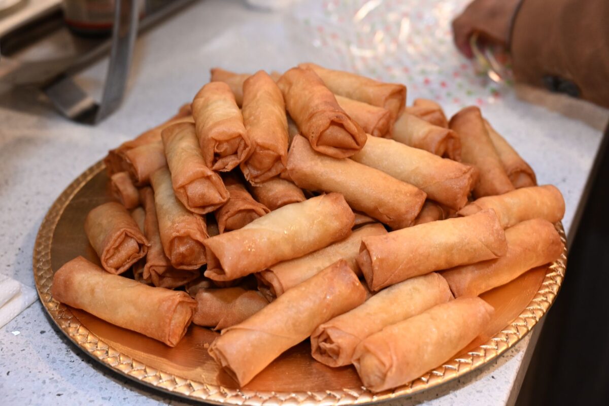 Comida para a festa de Ano Novo