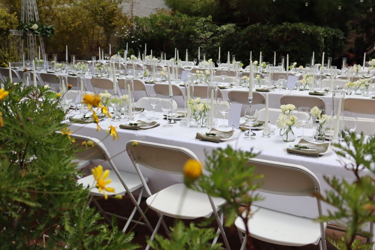 Decoração de jardim para festa