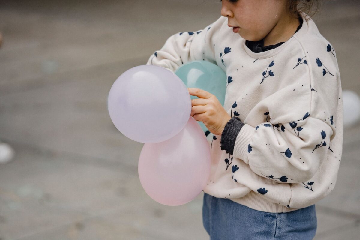 Balões coloridos para aniversário infantil