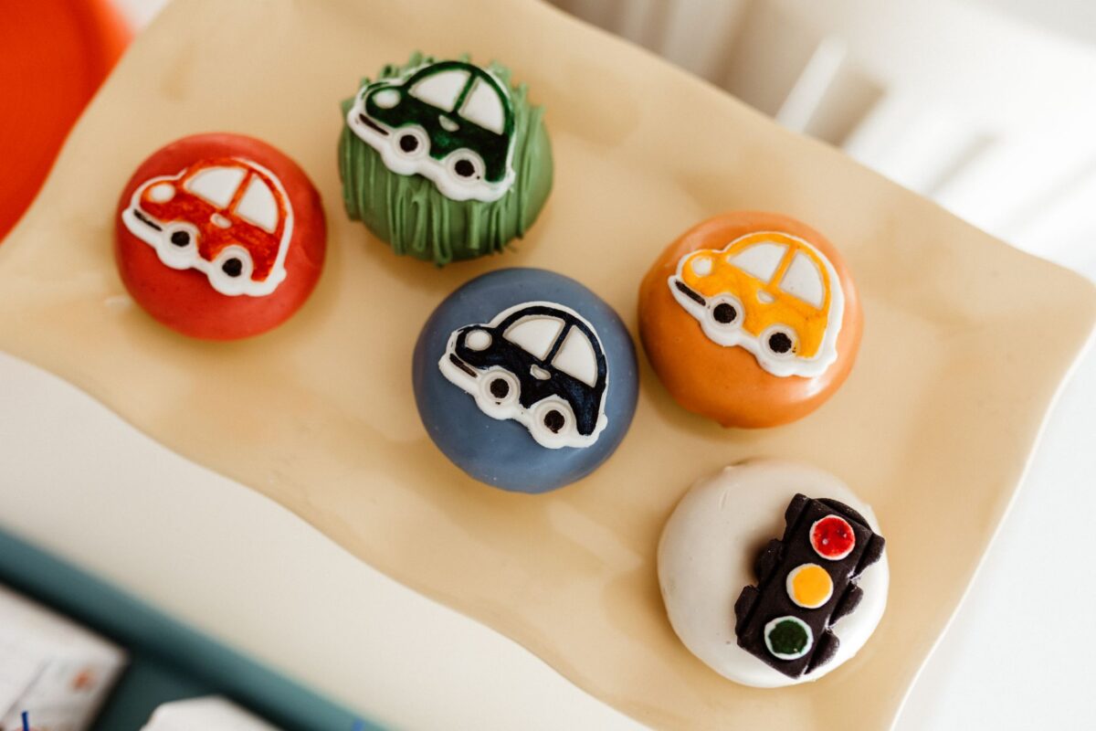 kids birthday cake decoration colorful